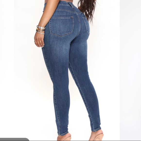 BNWT FashionNova Luxe High Rise Skinny Jeans - Picture 3 of 3